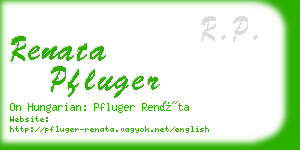 renata pfluger business card